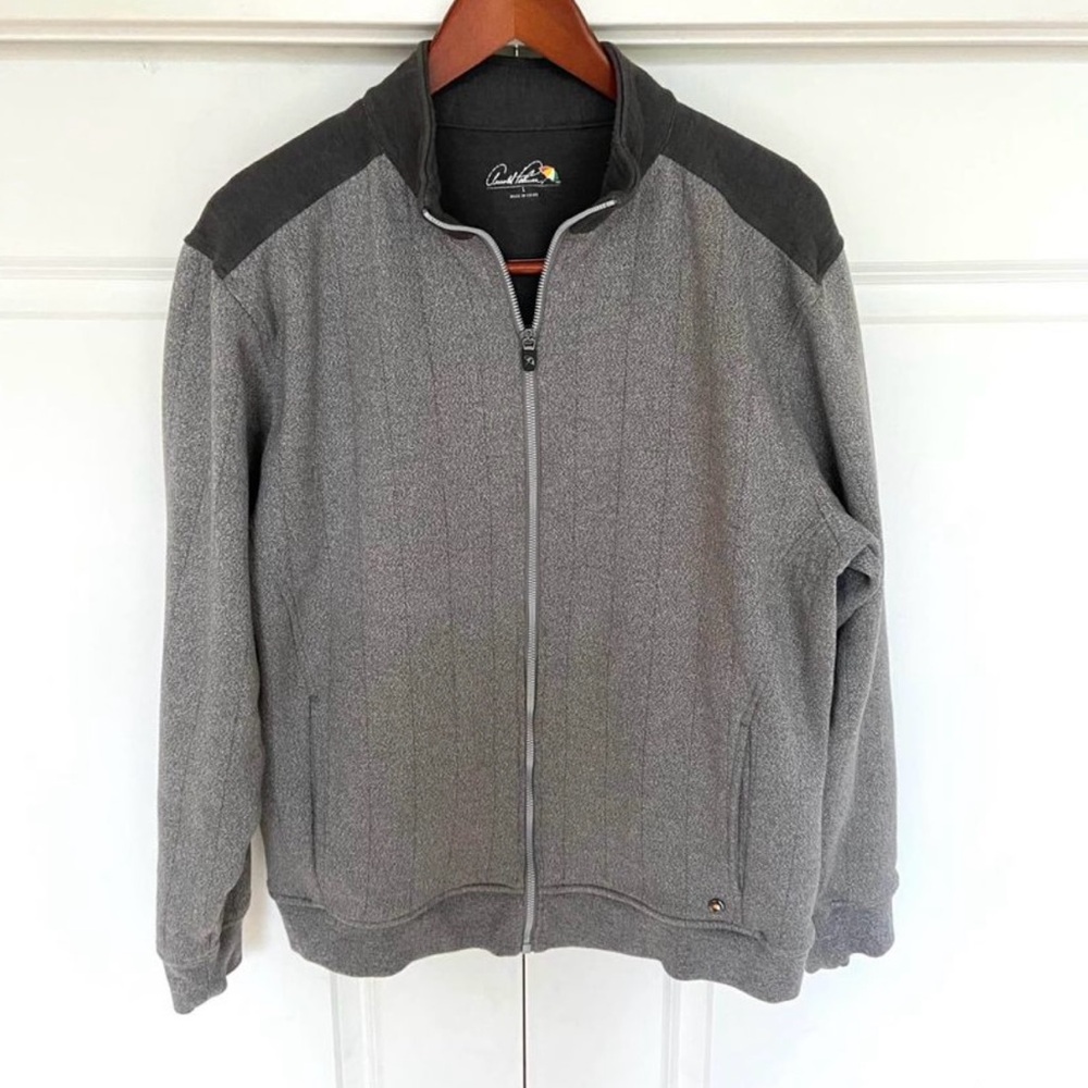 Sz L Mens Arnold Palmer Golf Zip Up Sweater Jacket